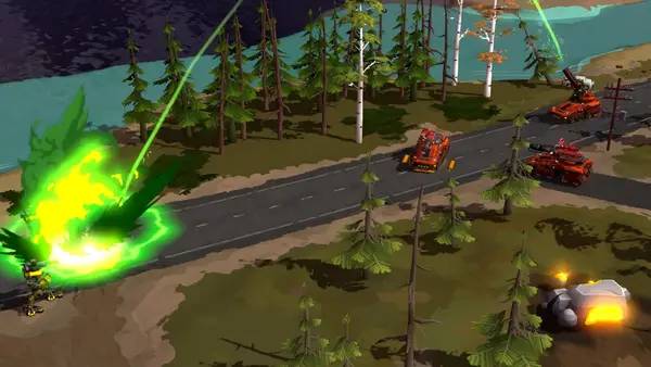 Пример визуального стиля и графики игры Forged Battalion