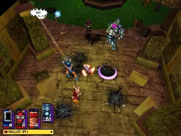 Пример визуального стиля и графики игры Freedom Force