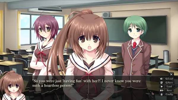 Пример визуального стиля и графики игры G-senjou no Maou - The Devil on G-String