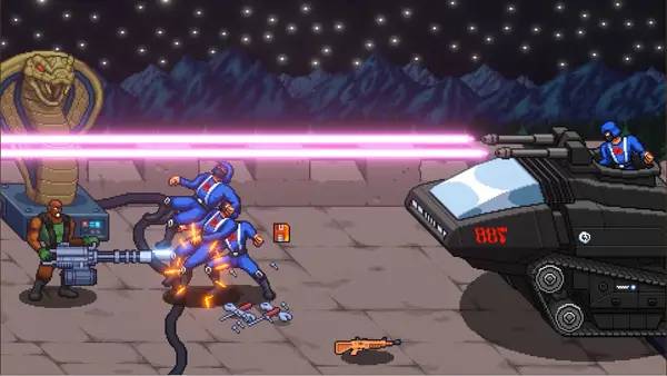 Пример визуального стиля и графики игры G.I. Joe  Wrath of Cobra