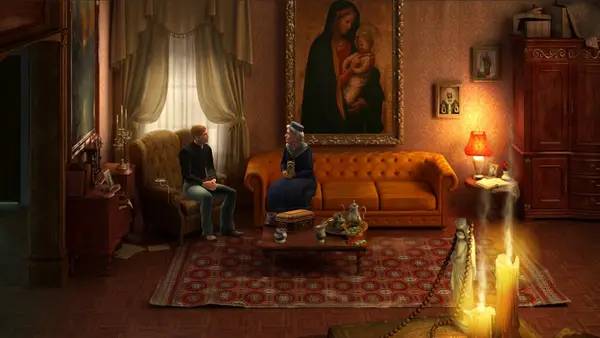 Пример визуального стиля и графики игры Gabriel Knight  Sins of the Fathers 20th Anniversary Edition