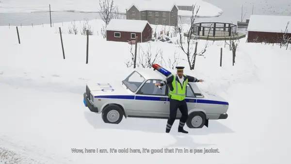 Пример визуального стиля и графики игры GAI Stops Auto  Right Version Simulator
