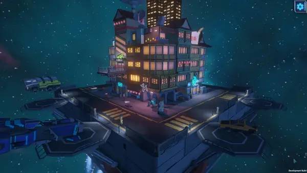 Пример визуального стиля и графики игры Galaxy Squad