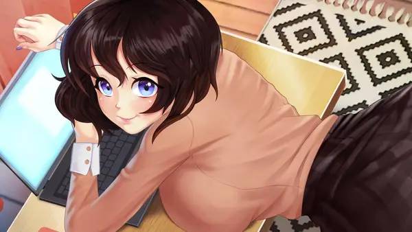 Пример визуального стиля и графики игры Gamer Girls (18+)