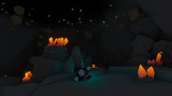 Пример визуального стиля и графики игры GeoDepths