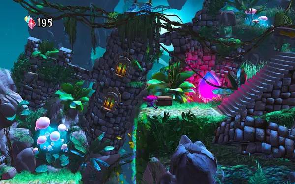 Пример визуального стиля и графики игры Giana Sisters  Twisted Dreams - Rise of the Owlverlord