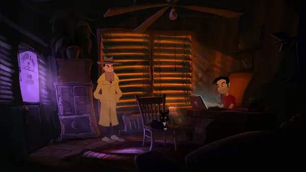 Пример визуального стиля и графики игры Gibbous - A Cthulhu Adventure