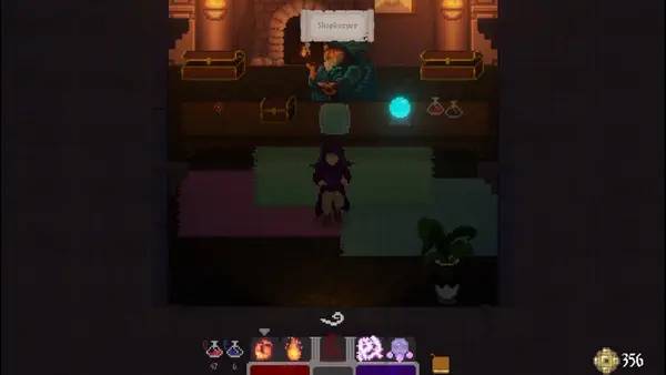 Пример визуального стиля и графики игры Gift of Parthax