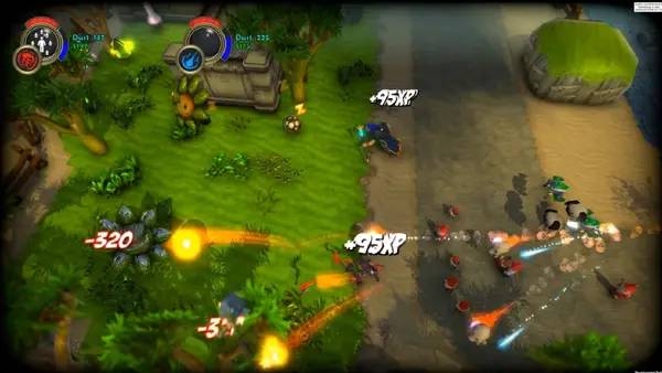 Пример визуального стиля и графики игры Gnomancer