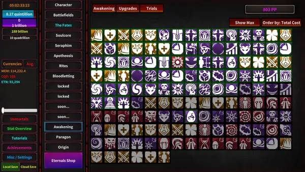 Пример визуального стиля и графики игры Godsbane Idle