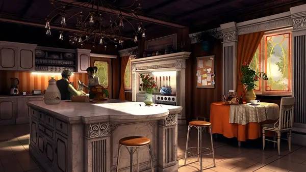 Пример визуального стиля и графики игры Gray Matter