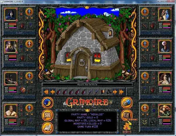 Пример визуального стиля и графики игры Grimoire   Heralds of the Winged Exemplar (V2)