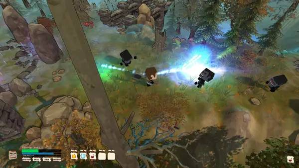 Пример визуального стиля и графики игры Grindzones