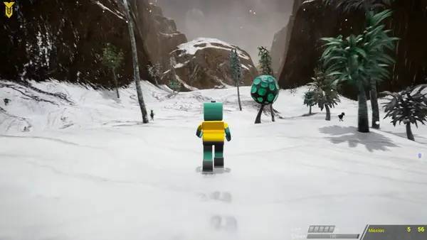 Пример визуального стиля и графики игры Gronions