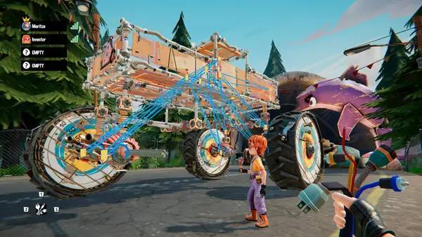 Пример визуального стиля и графики игры Hello Engineer  Scrap Machines Constructor