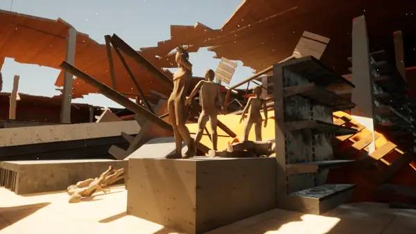 Пример визуального стиля и графики игры Helpless