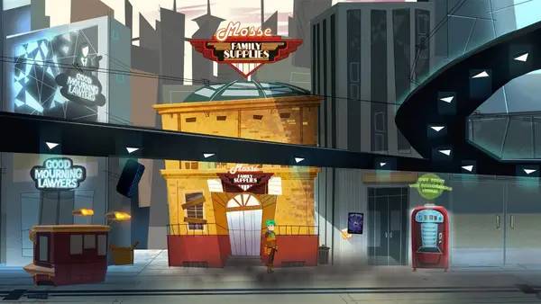 Пример визуального стиля и графики игры Henry Mosse and the Wormhole Conspiracy