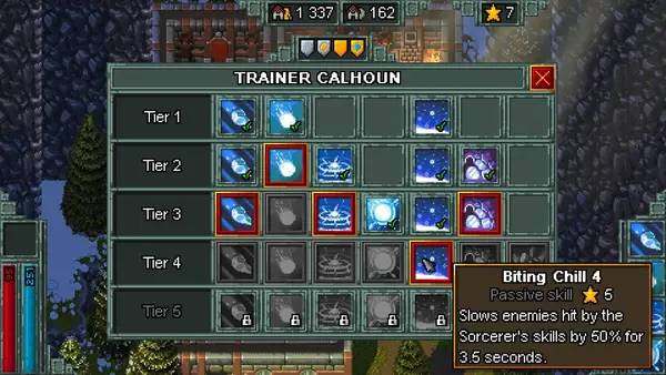 Пример визуального стиля и графики игры Heroes of Hammerwatch