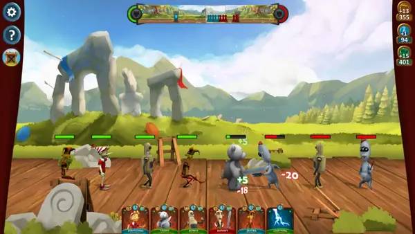 Пример визуального стиля и графики игры Heroes of Scene