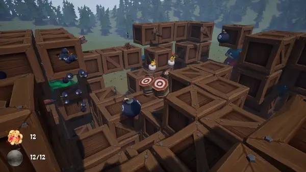 Пример визуального стиля и графики игры Hide and go boom