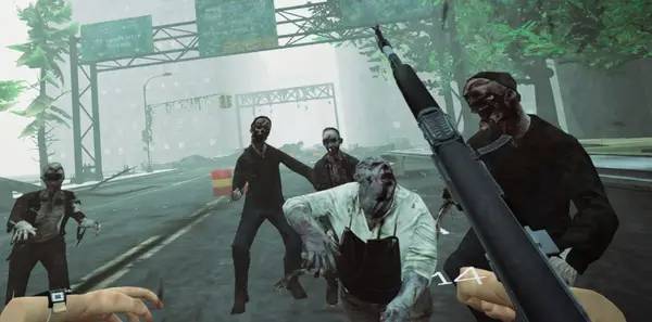 Пример визуального стиля и графики игры Horror Adventure   Zombie Edition VR