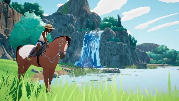 Пример визуального стиля и графики игры Horse Tales  Emerald Valley Ranch