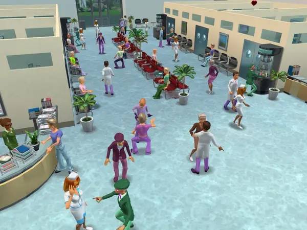 Пример визуального стиля и графики игры Hospital Tycoon