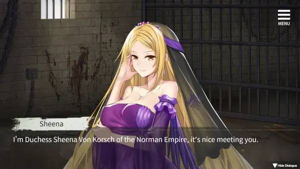 Пример визуального стиля и графики игры Imprisoned Queen