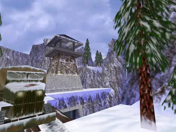Пример визуального стиля и графики игры Indiana Jones and the Infernal Machine