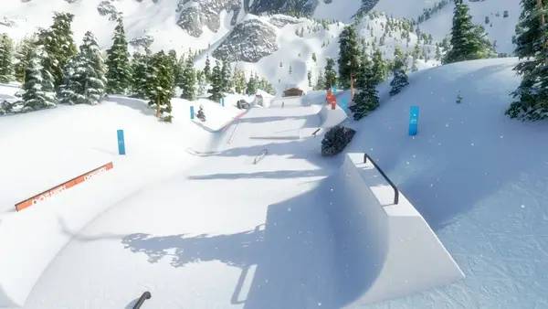 Пример визуального стиля и графики игры Infinite Air with Mark McMorris