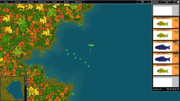 Пример визуального стиля и графики игры Intergalactic Fishing