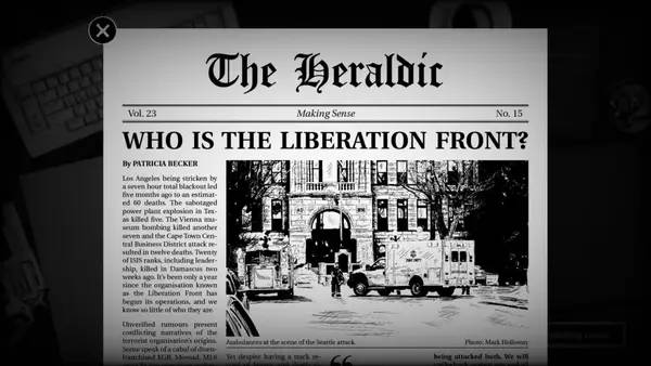 Пример визуального стиля и графики игры Interrogation You will be deceived