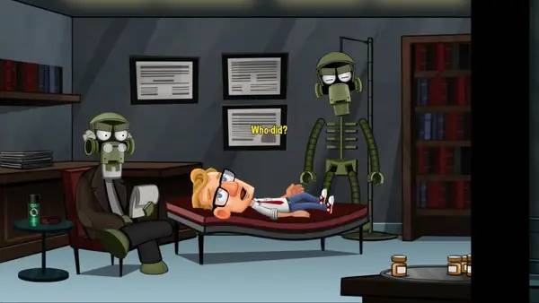 Пример визуального стиля и графики игры Justin Wack and the Big Time Hack