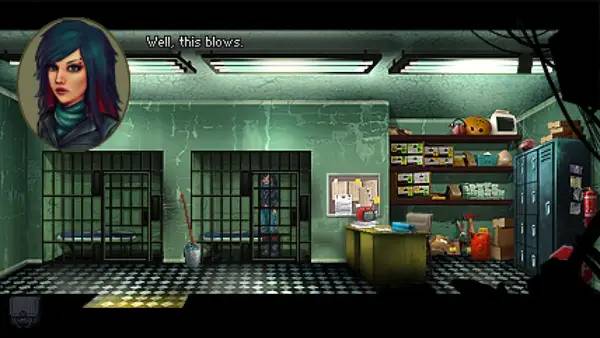 Пример визуального стиля и графики игры Kathy Rain  Director's Cut