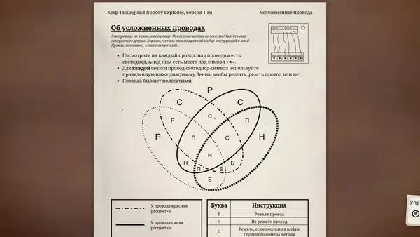 Пример визуального стиля и графики игры Keep Talking and Nobody Explodes