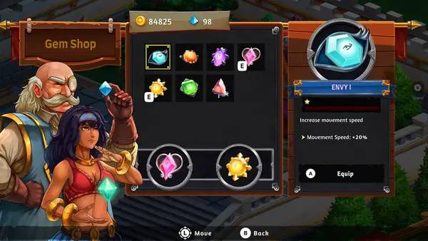 Пример визуального стиля и графики игры Knight vs Giant  The Broken Excalibur