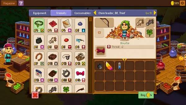 Пример визуального стиля и графики игры Knights of Pen and Paper 2