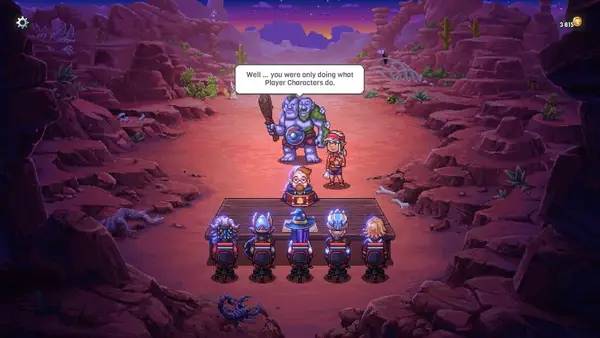 Пример визуального стиля и графики игры Knights of Pen and Paper 3