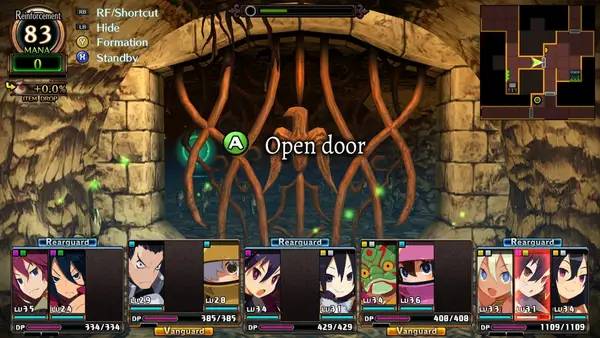 Пример визуального стиля и графики игры Labyrinth of Refrain  Coven of Dusk