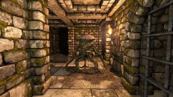 Пример визуального стиля и графики игры Legend of Grimrock