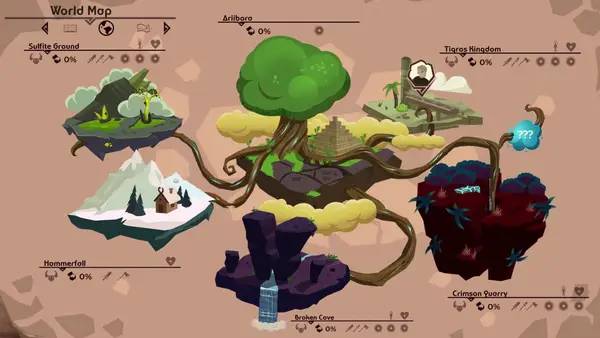 Пример визуального стиля и графики игры Leif's Adventure  Netherworld Hero