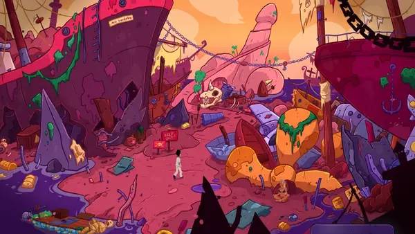 Пример визуального стиля и графики игры Leisure Suit Larry - Wet Dreams Dry Twice