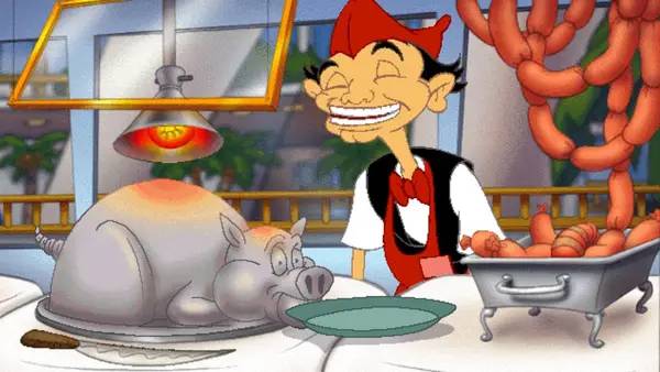 Пример визуального стиля и графики игры Leisure Suit Larry 7  Love for Sail!
