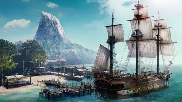 Пример визуального стиля и графики игры Like a Dragon  Pirate Yakuza in Hawaii