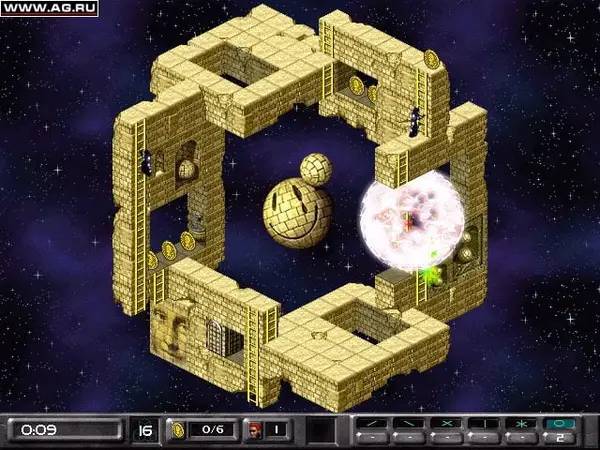 Пример визуального стиля и графики игры Lode Runner 2