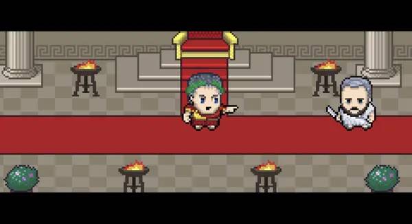 Пример визуального стиля и графики игры Long Live Caesar