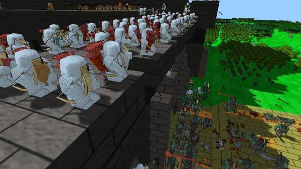 Пример визуального стиля и графики игры Lord of Dwarves