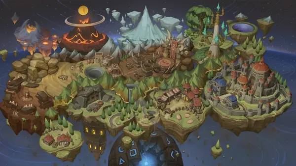 Пример визуального стиля и графики игры Magia X