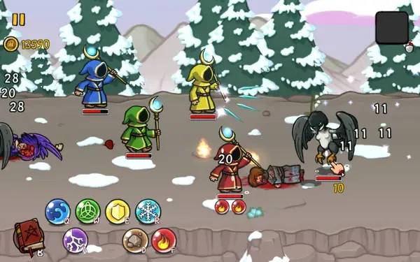 Пример визуального стиля и графики игры Magicka  Wizards of the Square Tablet