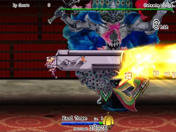 Пример визуального стиля и графики игры Mahou Shoujo Madoka Magica  Grief Syndrome